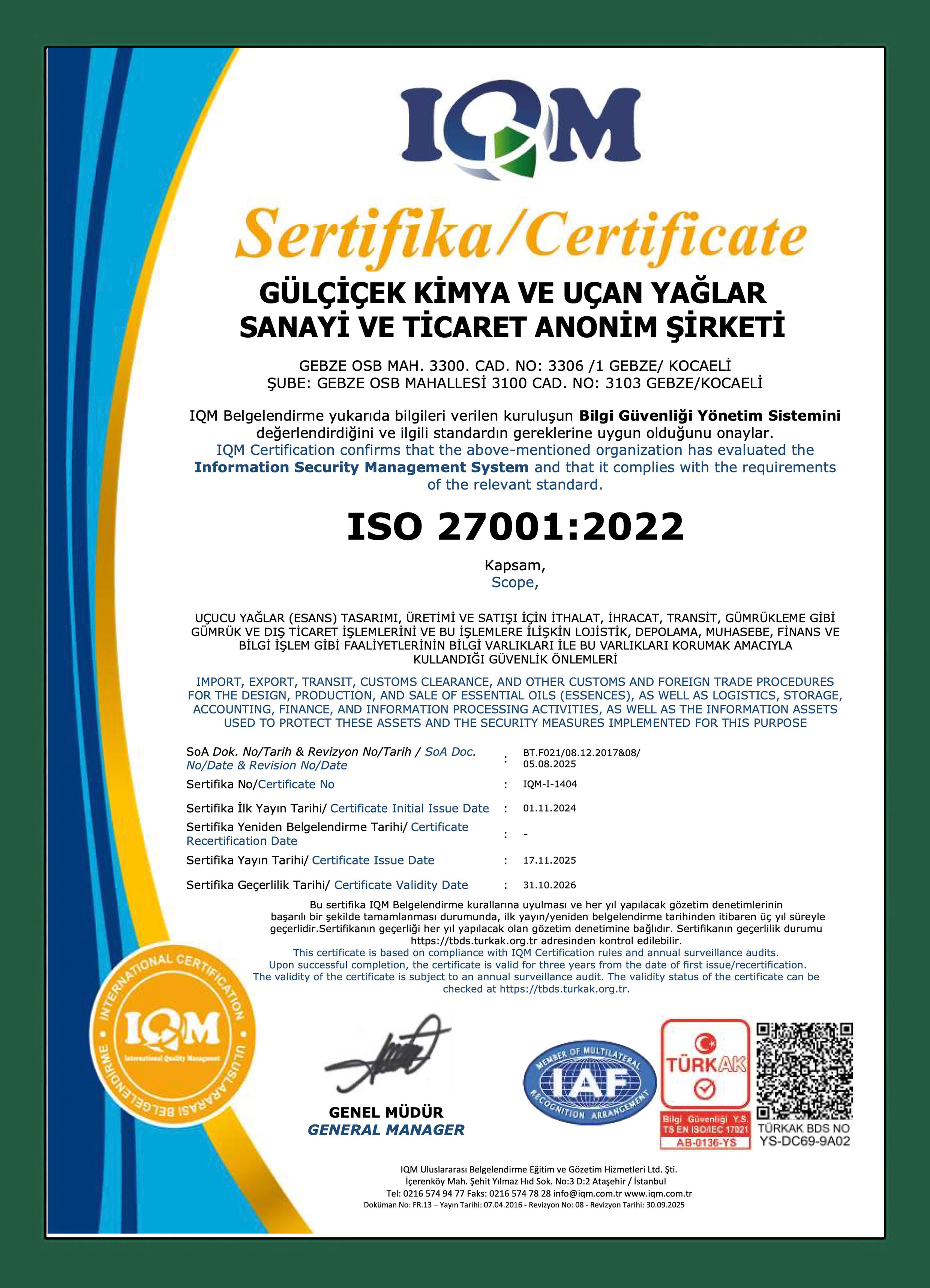 Cert 27001